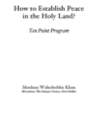 How to Establish Peace in the Holy Land?