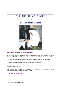 THE MUSLIM AT PRAYER