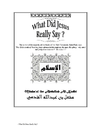 What did Jesus really Say?
Mishaaal abdullah Al-Kadhi
