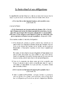 Le bain rituel et ses obligations
Le bain rituel et ses obligations    Comment bien faire son bain rituel ? Ce petit livre, pour être assimilé doit être mis en application.
محمد جميل زينو