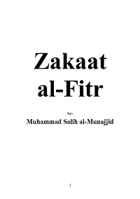 Zakaat Al-Fitr
