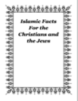 Islamic Facts for the Christians and the Jews