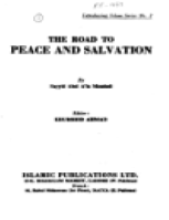 The Road to Peace and Salvation
