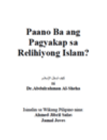 Paano Ba ang Pagyakap sa Relihiyong Islam?
How to Embrace Islam?