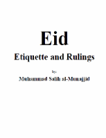 Eid Etiquette and Rulings