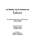 La femme sous l’abri de l’islam
 La femme sous l’abri de l’islam  
Abderrahmân As-Sheha