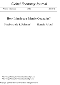 How Islamic are Islamic Countries?

Scheherazade S. Rehman and Hossein Askariy