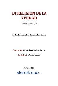 La Religión de la Verdad

Abdul Rahman Bin Hammad Al-Omar