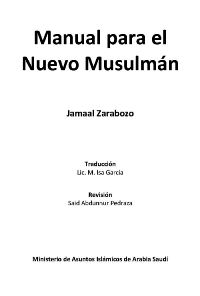 Manual para el Nuevo Musulmán