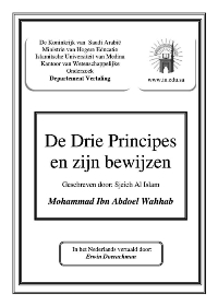 De drie Principes en zijn bewijzen
Muhammad Bin Abdul Wahhab
