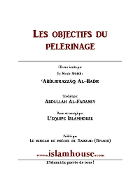 Les objectifs du pèlerinage

Abderrazaq Abdel-mouhsin Al-Abbad