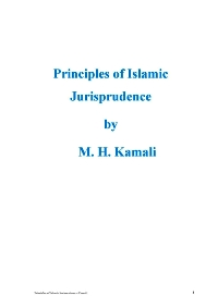 Principle of Islamic Jurisprudence

Mohammad Hashim Kamali