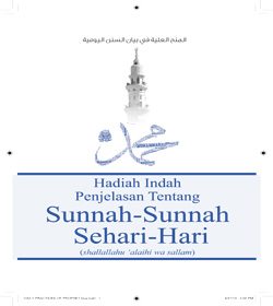 Penjelasan Tentang Sunnah-Sunnah Sehari-Hari